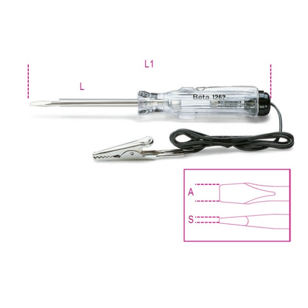 1254 1254-CIRCUIT TESTING SCREWDRIVER 6-24V 