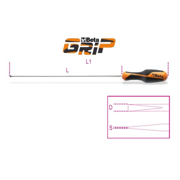 1264 L 6,5X400-SCREWDRIVERS LONG SERIES 
