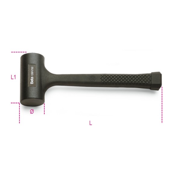 1391-65-RUBBER DEAD BLOW HAMMERS 