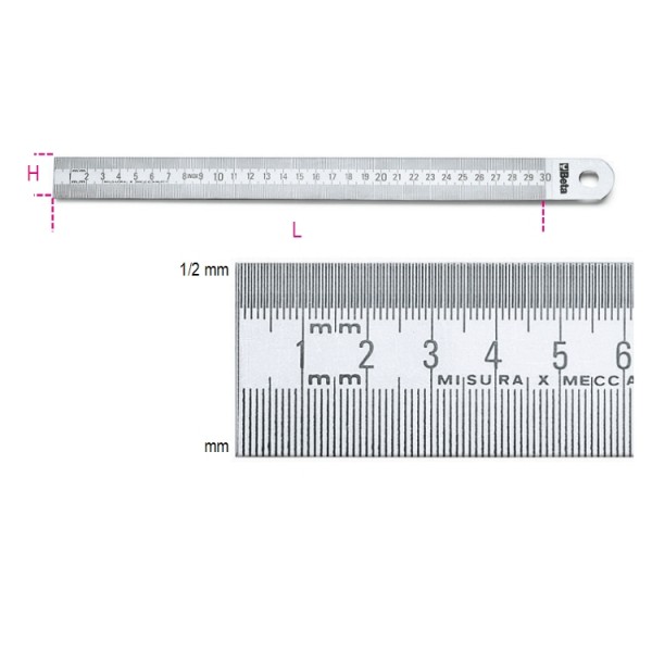 1683-300-SEMIRIGID RULES MM-1/2MM 