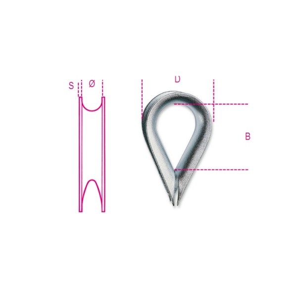 8020 12- GALVANIZED THIMBLESBETA 