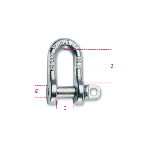 8026 A22-STRAIGHT SHACKLES TYPE A FORGED 