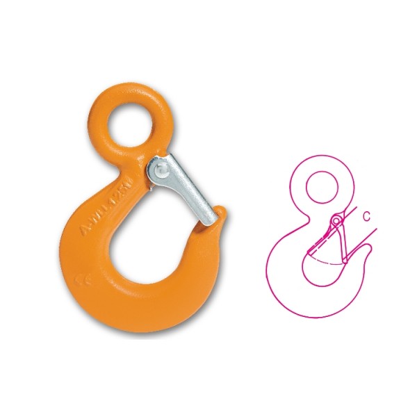 8055-S 1600-SAFETY ALLOYST.EYE HOOKS 