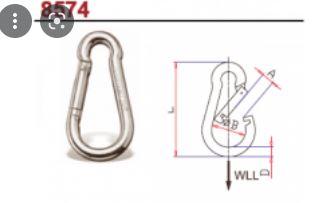 8574 CARABINE HOOK 8 