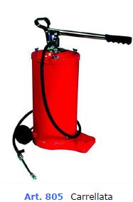 805 Manual Grease Pump 16KG w/ Wheels 
