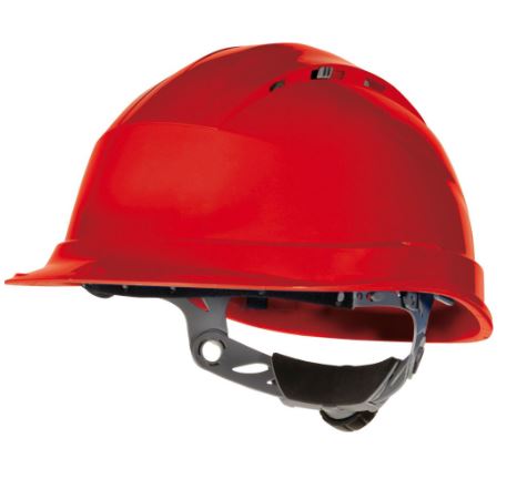QUARTZII-RO PE Safety Helmet Nylon Harbness Red 