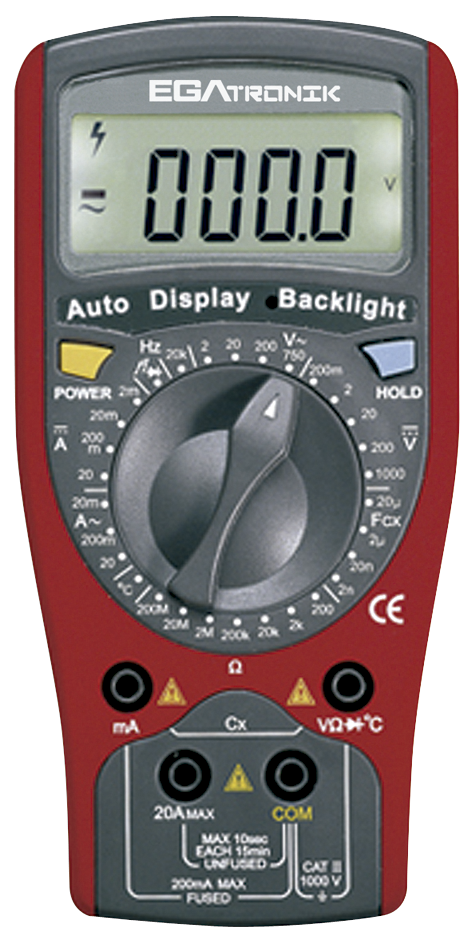 750V AC TEMP MULTI METER 