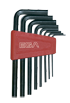 10Pc Ball Head/Hexagon Long Allen Key Set (1/16''-3/8'')