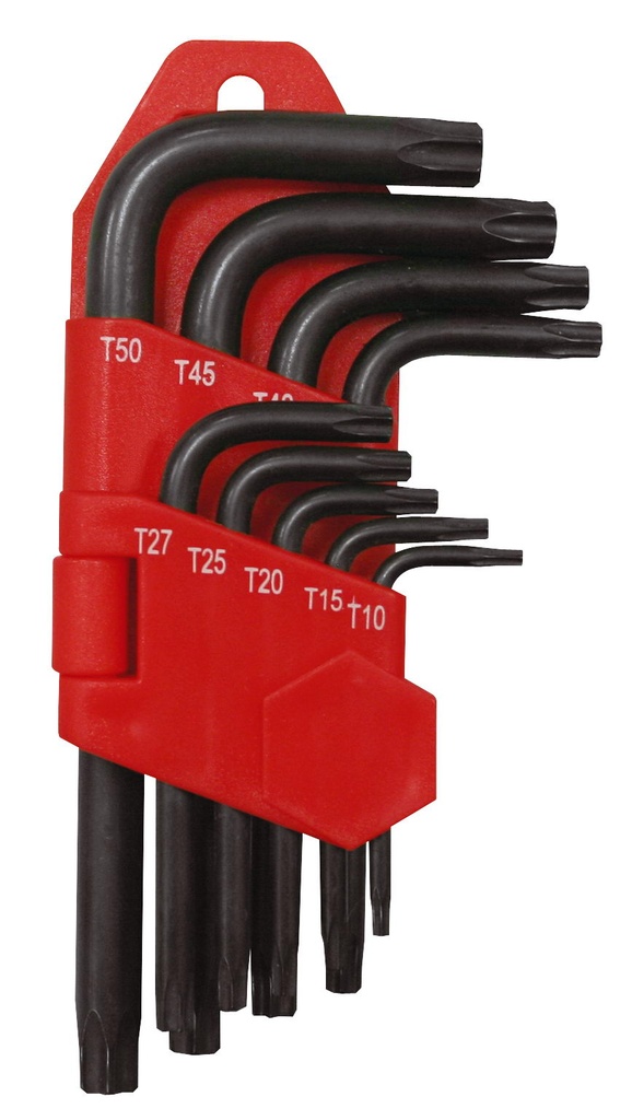 9Pc Offset Star Allen Key Set (T10 - T50)