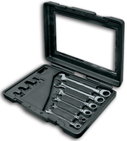 SET OF MASTERGEAR COMBINATION RATCHET WRENCHES & ADAPTERS 