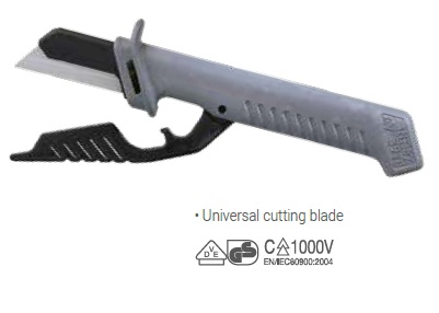 Cable knife with trapezioid blade 