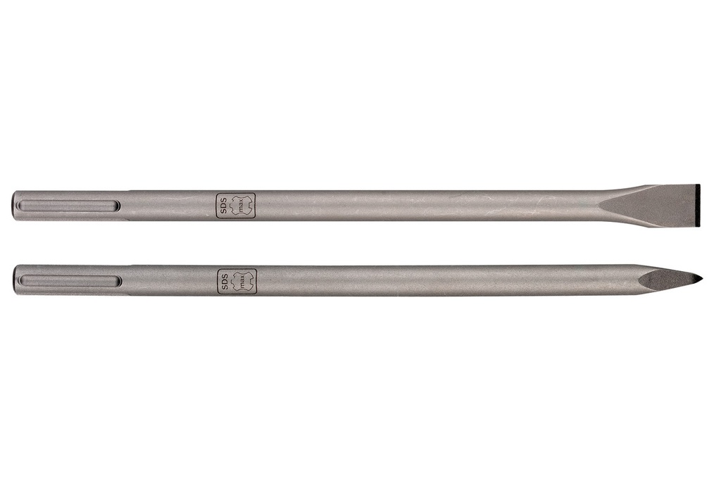 SDS-MAX-CHISEL SET, 2 PIECES FLAT & POINT 