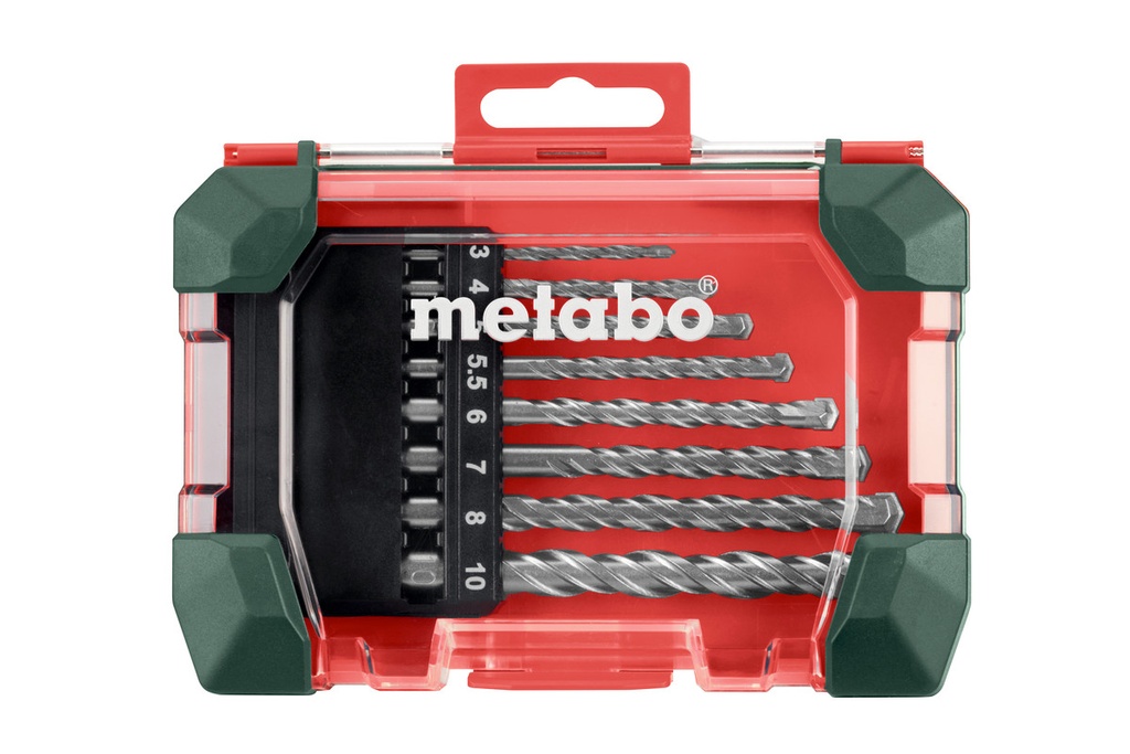8pcs (Ø3/4/5/5.5/6/7/8/10mm) Masonry Drill-Set  Plastic Case 