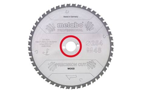 CIRCULAR SAW BLADE HW/CT 254 X 30, 60 WZ 5° NEG 