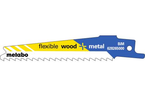 5 Sabre saw blades BiM 100x1/4/6 TPI 