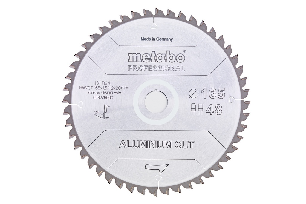 AluminiumCutProf 165x20 Z48 FZ/TR -5° 