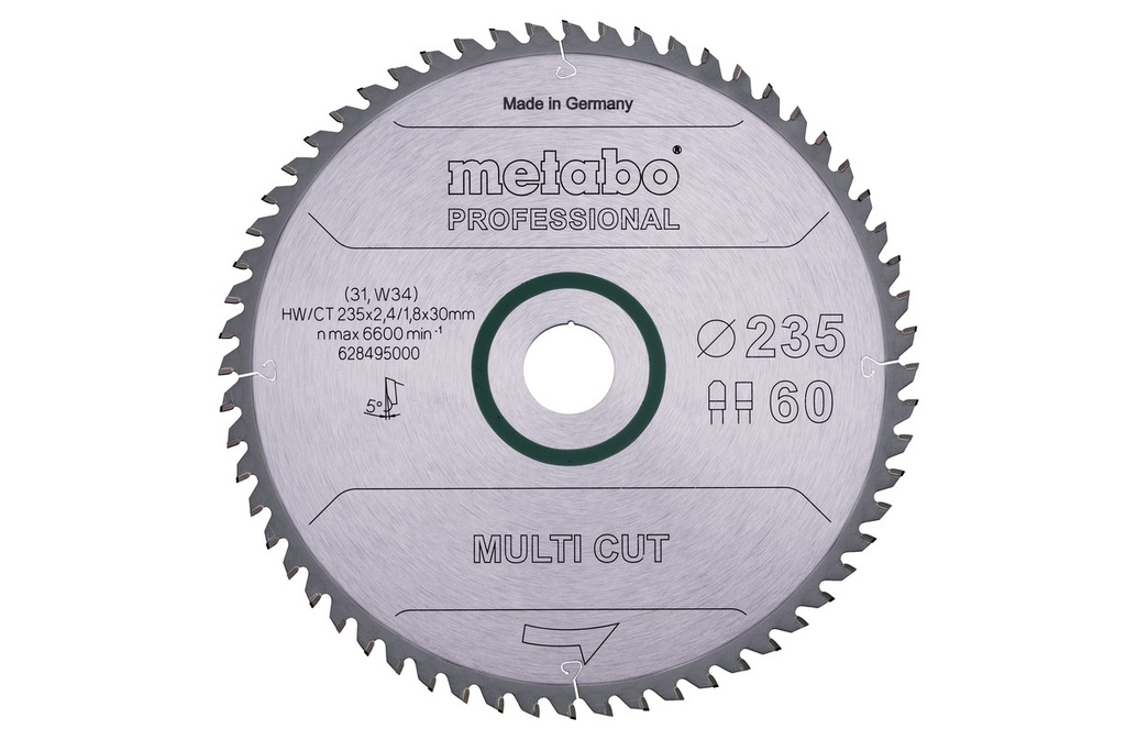 Circular Saw Blade MultiCutProf 235x3.0 Z60 KS 85 FS 