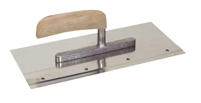 Laying&Smoothing Trowel 28cm with Clamps for Exchangeable to