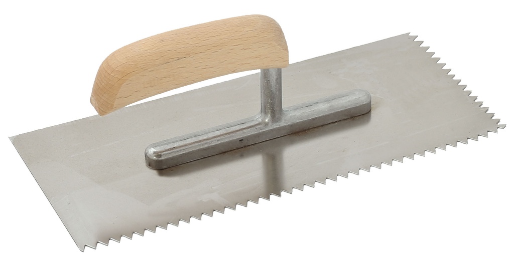 V-Shaped Toothed Trowel 3mm SS 