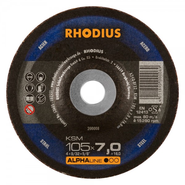 Steel Grinding Disc (100x6x16mm) Flat T41 - ALPHA