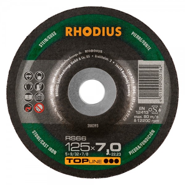 Stone Grinding Disc (180x6x22.23mm) Depressed  T27 - TOP