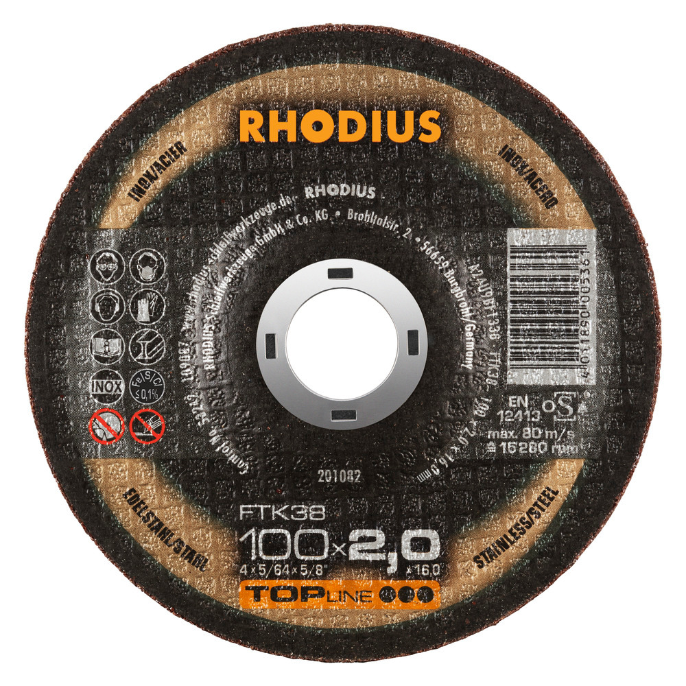 Inox Cutting Disc (115x2.5x22.23mm) Depressed  T42 - TOP