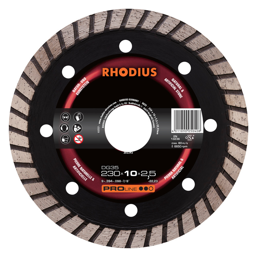 Granite Diamond Cutting Disc 180 x 22.23 mm (Professional) Closed ,Turbo, DG35
