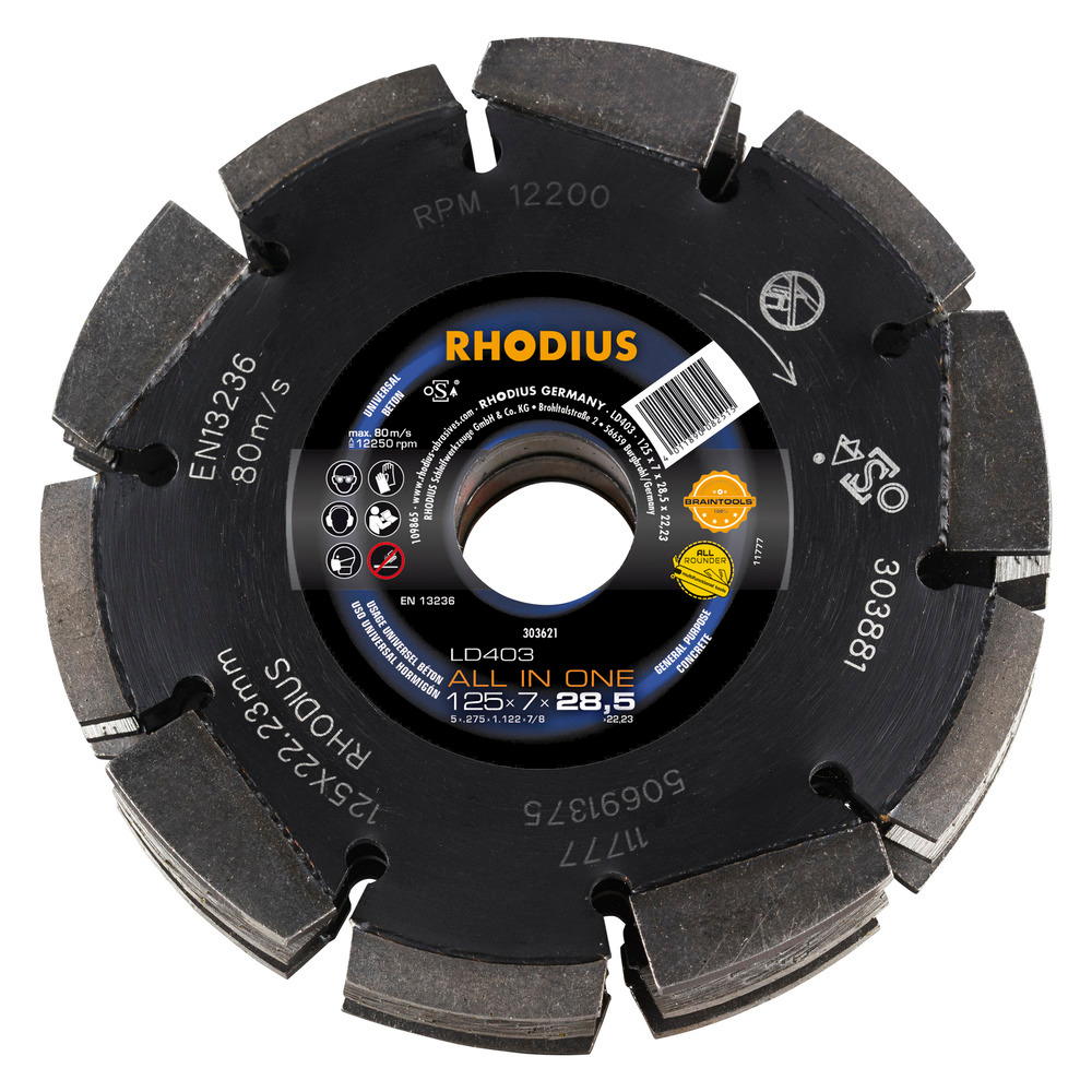 Dia-CD3, 125x28.5x22.23mm, LD403 professional MFE 40