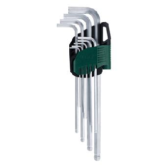 9Pc Ball Head/Hex Long Allen Key Set (1.5-10)Mm