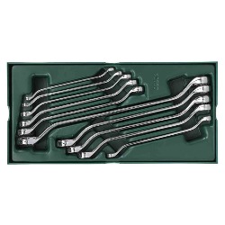 TRAY SET - 10PC DOUBLE BOX END WRENCH (METRIC) 