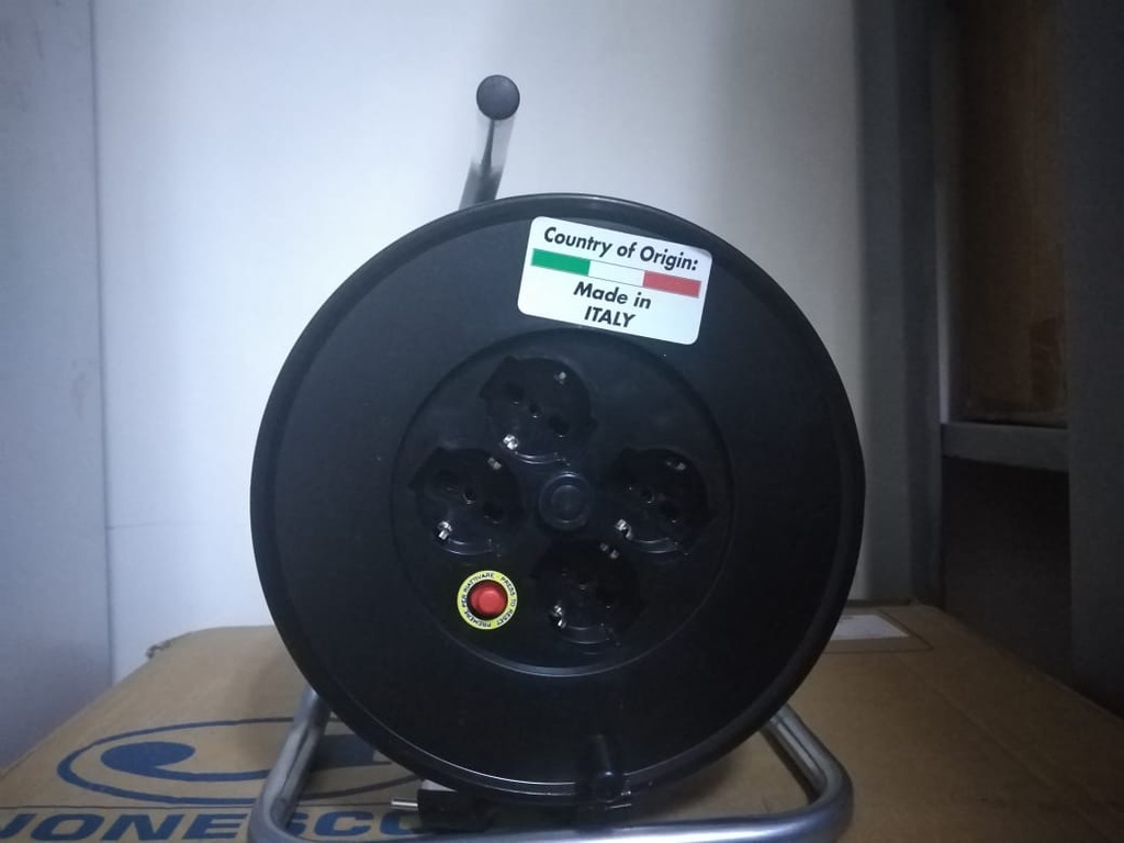 Cable reel with sockets 25MT 3G1.5 