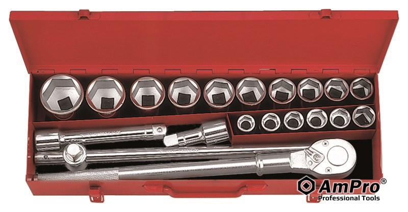 20PC 3/4" DR. SOCKET SET (METRIC) 