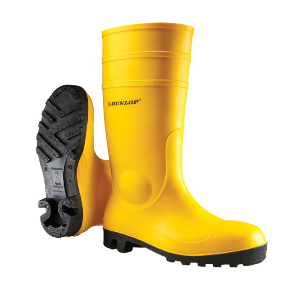Dunlop PVC Full Safety Boots S5 SRA Yellow