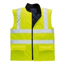 S469 HI-Vis Sleevless Yellow Winter Vest