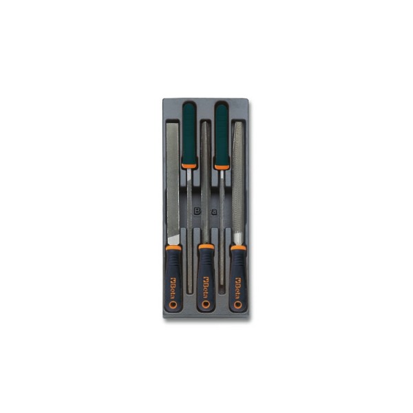 5Pcs files Kit With Hard Thermoformed Tray