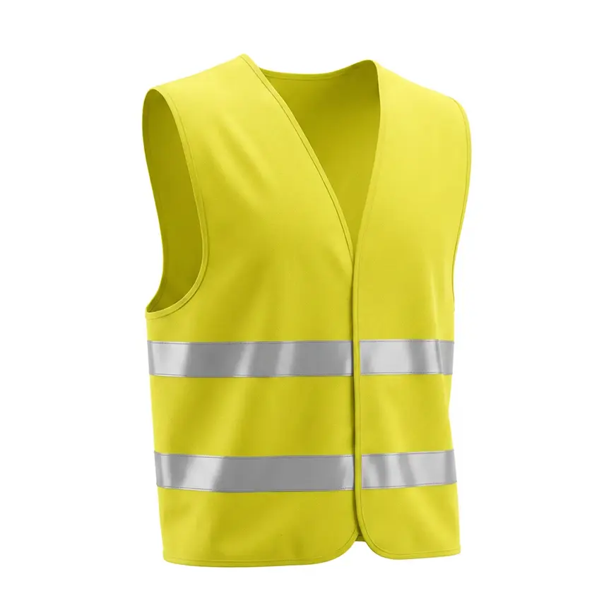 H003Y - Yellow Color High Visibilty Vests