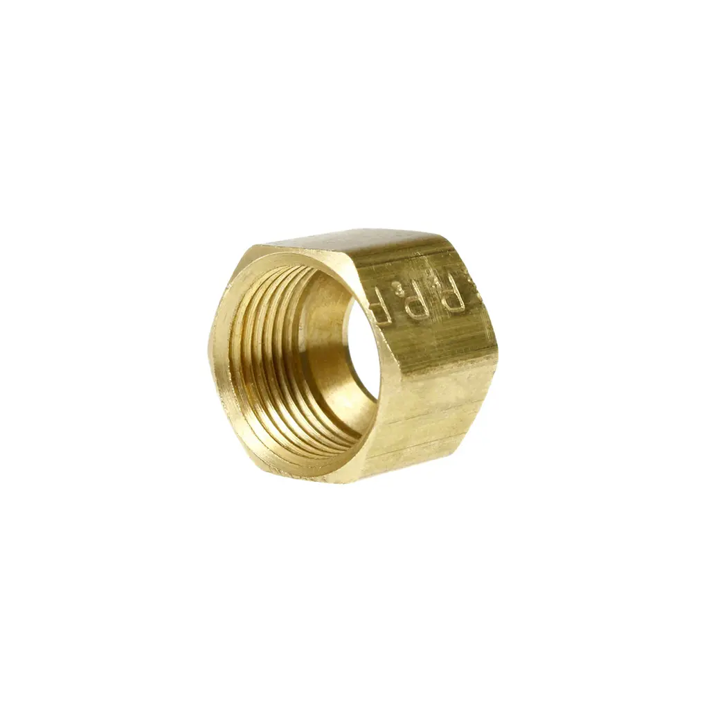 BRASS NUT 3/8" BSP-19TPI LH