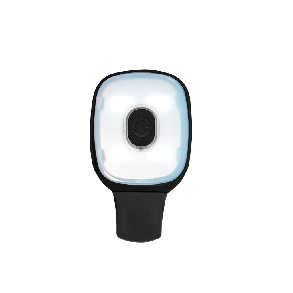 HV12 - USB Rechargeable Light Clip Black