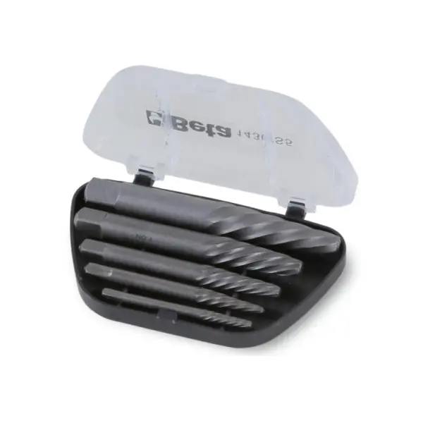 1430/S5-Set of 5 tapered extractors for broken screws and studs M3÷M18
