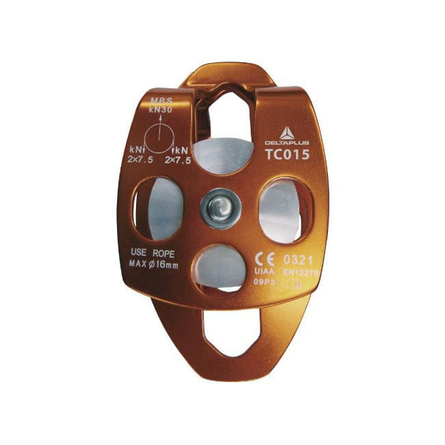 TC015 DOUBLE PULLEY WITH OSCILLATING FLANGES IN ALUMINIUM