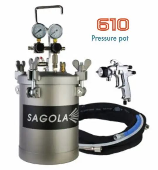 Pressure Tank Spray System 610 5L+GUN+Hose