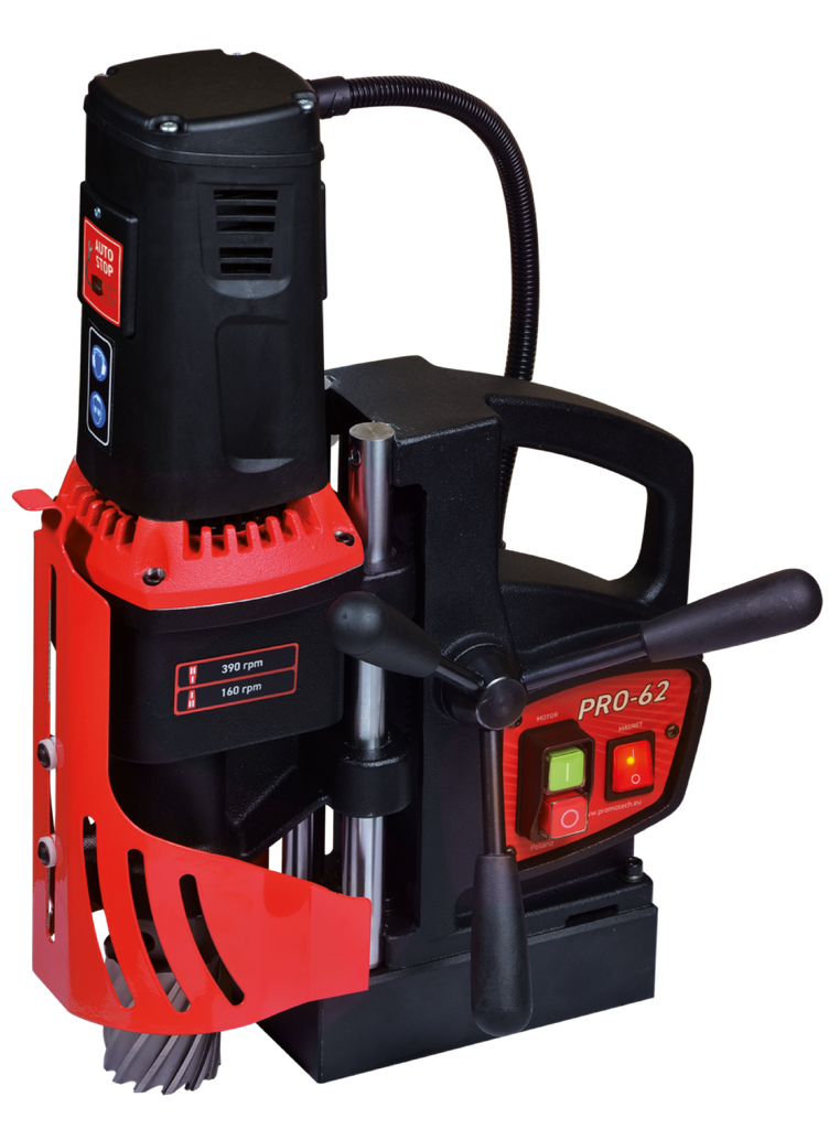 Magnetic Drill PRO-62mm  (160/390 rpm 2-Speed Gearbox 1600W)