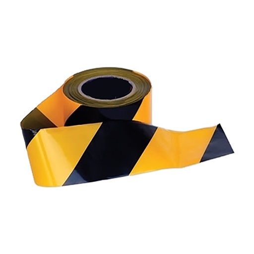 EuroHex Black/Yellow Warning Tape 200m X 5cm