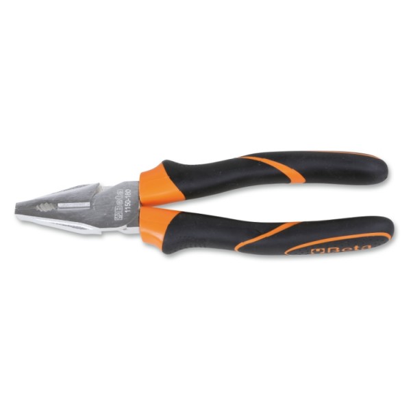 1150BM -  200mm COMBINATION PLIER Chrome-plated, bi-material handles