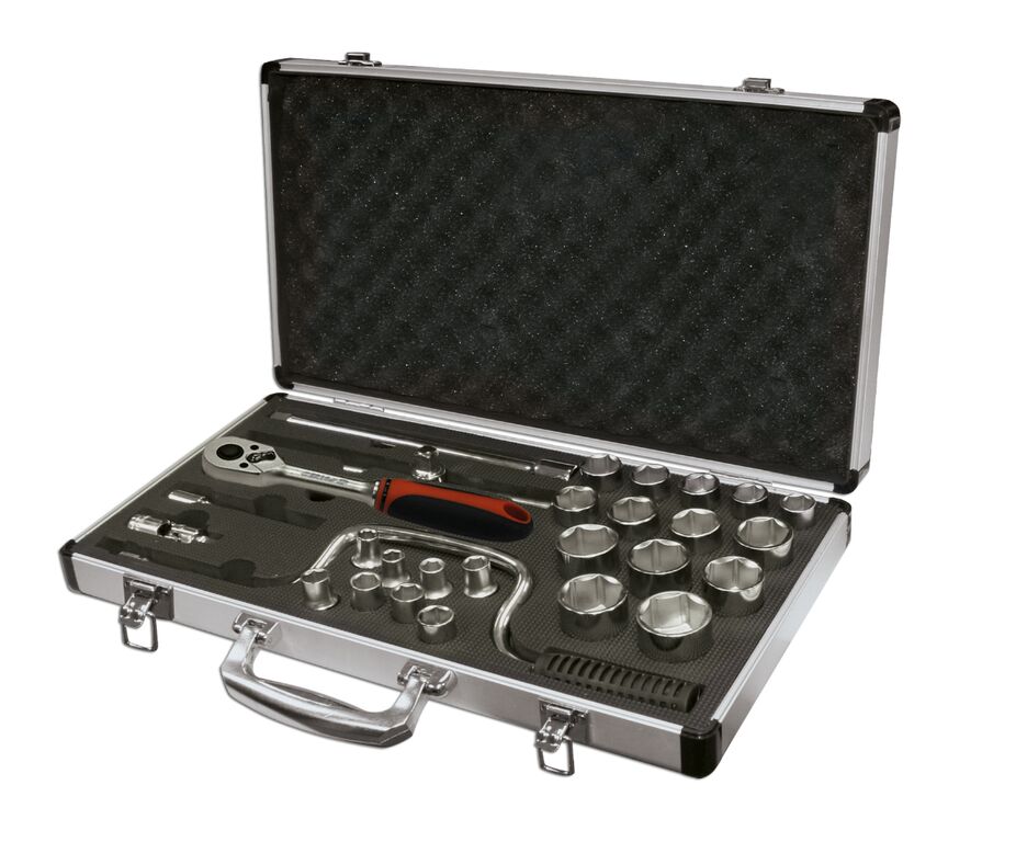1/2" Socket Set 28pcs-6 Edges