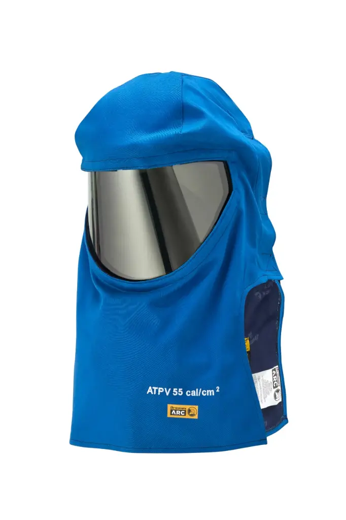 DROMEX HRC4-55CAL SWITCHING HOOD WITH VISOR(TRUE VISION) +VENTILATING SYSTEM - Navy Blue
