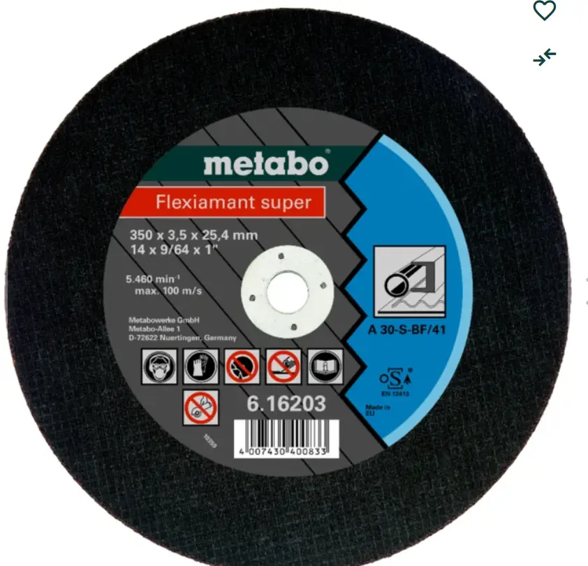 Metal Disk (300x3.0x25.4 mm) Flexiamant super steel, TF 41