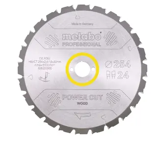 CIRCULAR SAW BLADE power cut wood-Professional , 254x30, Z24 WZ 5° neg. (KGS 254 M)