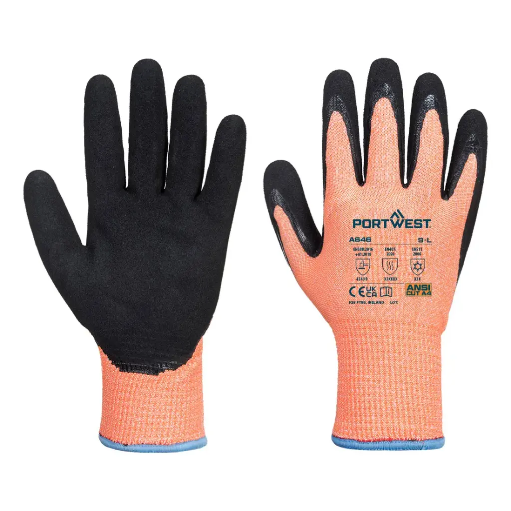 A646 - Cold D13 Nitrile Viz-Tex Cut Glove A4