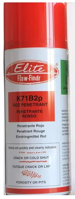 ELITE K71B2p RED LIQUID PENETRANT SPRAY 400ml
